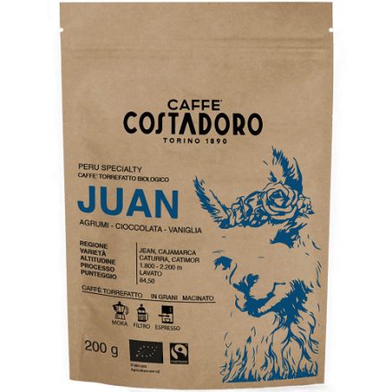 Perù Juan – – Specialty Coffee - őrölt kávé Moka-hoz - 200g
