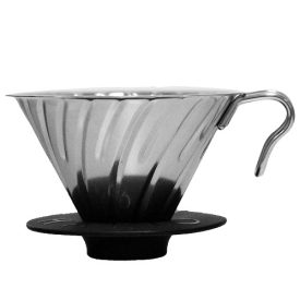 Hario V60 dupla fém csepegtető – ezüst színben