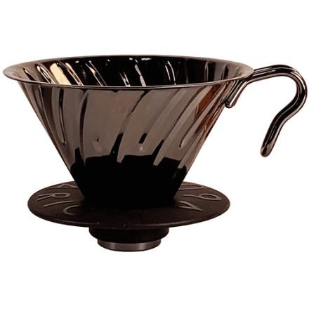 Hario V60 dupla fém csepegtető – fekete színben